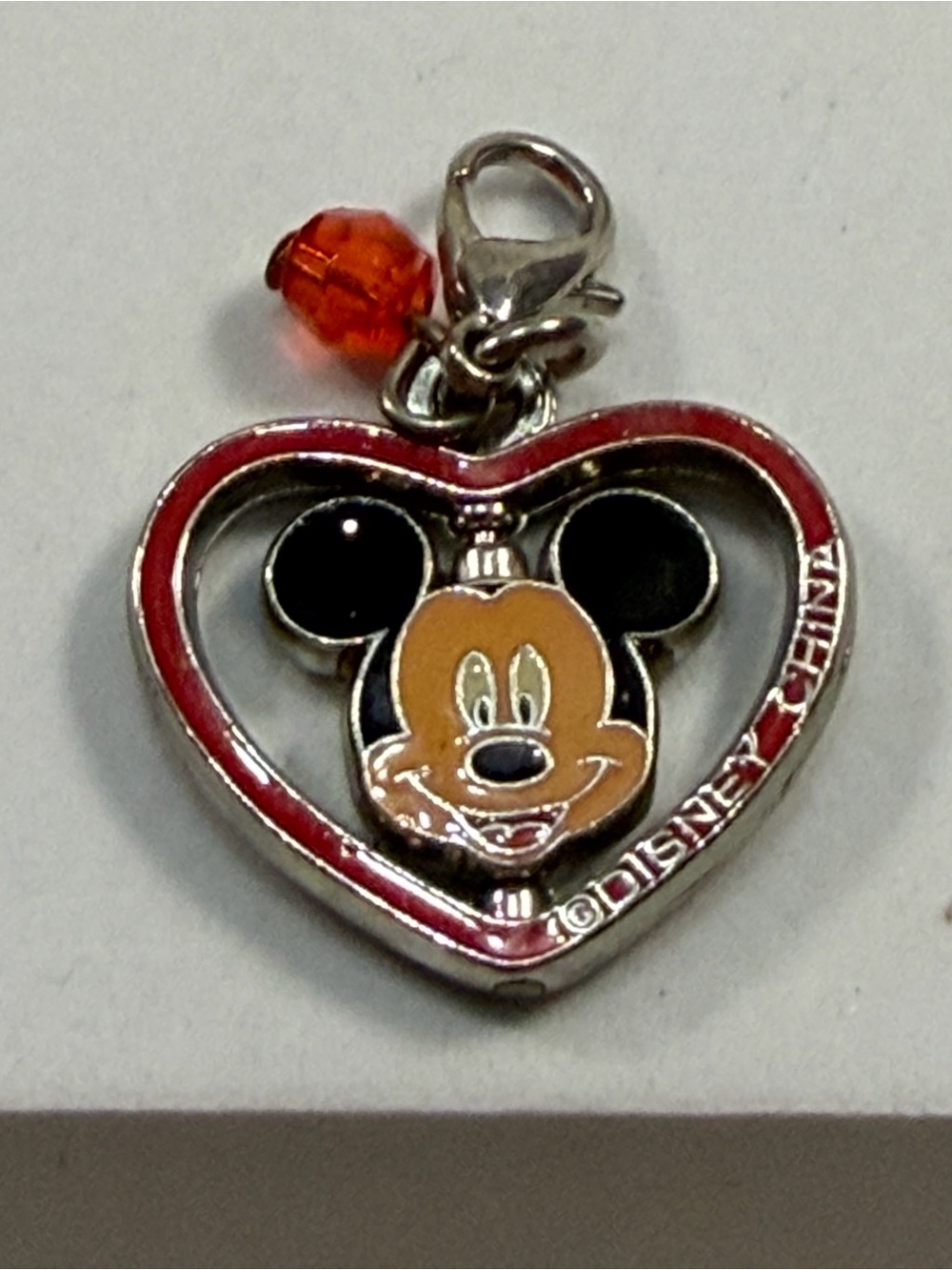 💙3/$20💙 Disney Mickey Mouse Heart Charm - Red and Black
